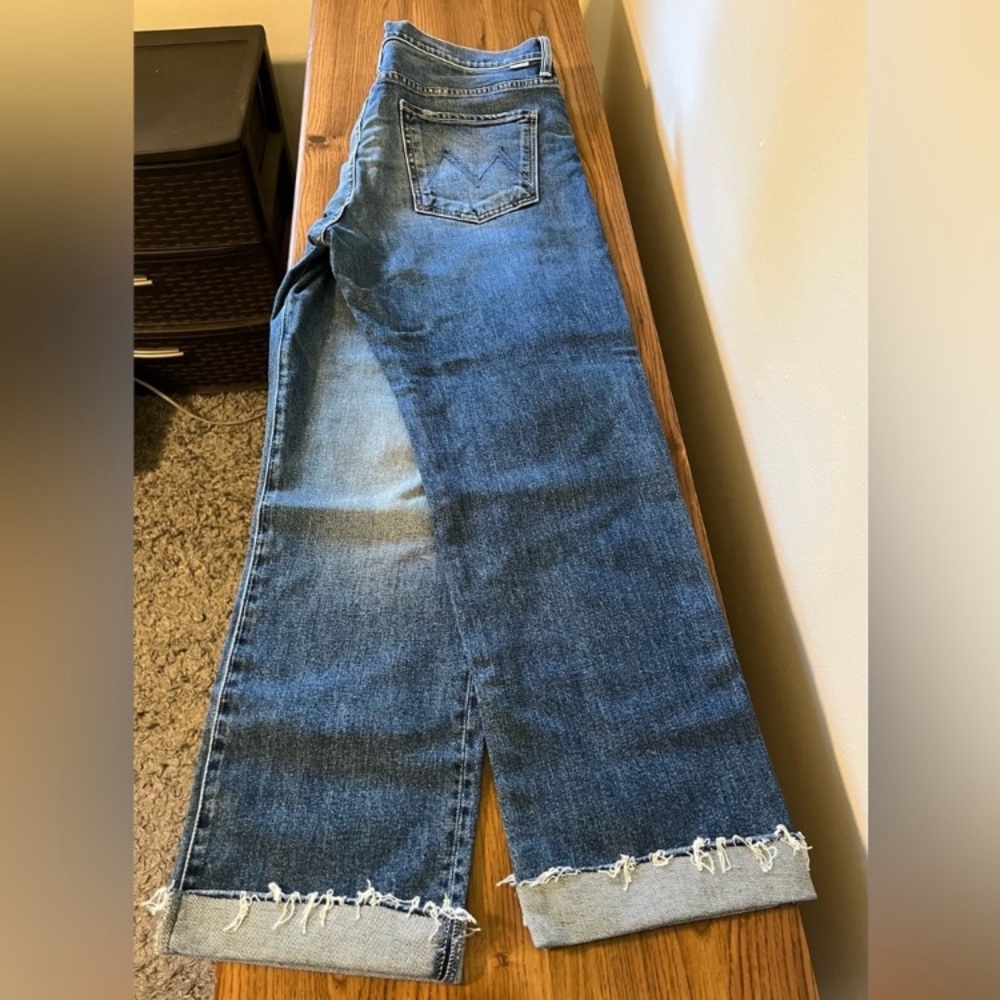 Mother Denim Scrapper Cuff Ankle Fray Smashing Banjos 32 (also fits 33 or 34) - Picture 2 of 6